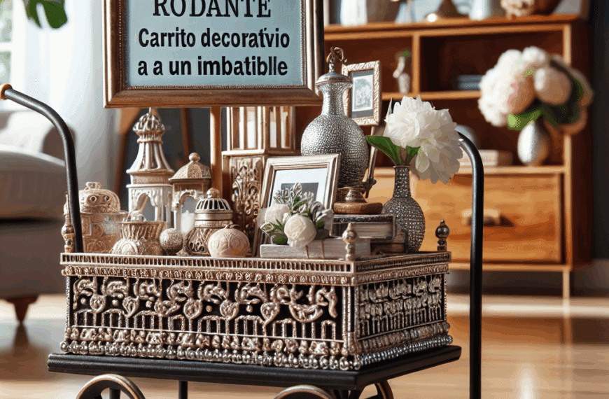 Estilo Rodante: Carrito Decorativo a un Precio Imbatible