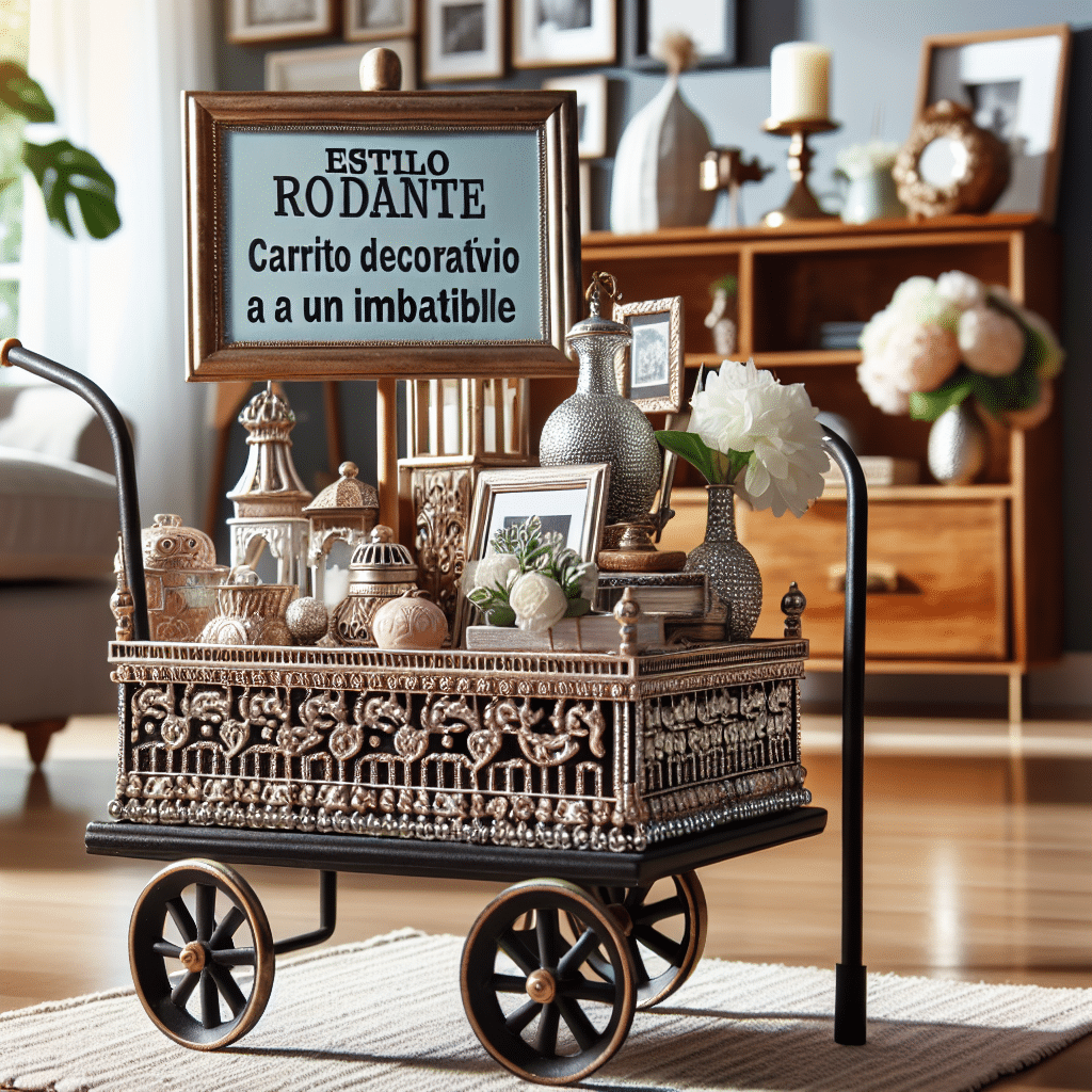Estilo Rodante: Carrito Decorativo a un Precio Imbatible