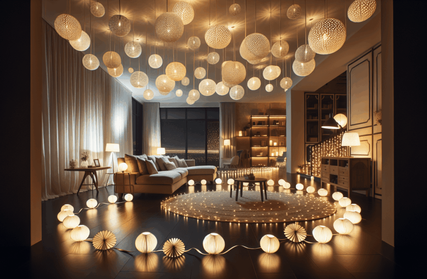 Luz y Arte: Transformando tu Espacio con Guirnaldas de Papel Elegantes