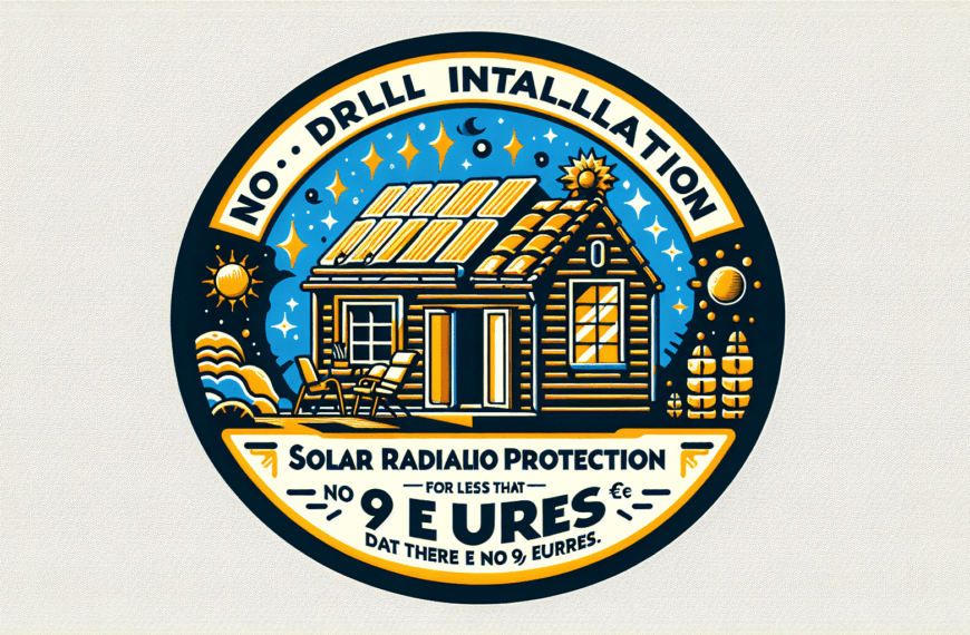 Protección Solar Sin Taladros: Eficacia y Ahorro por Menos de 9 Euros