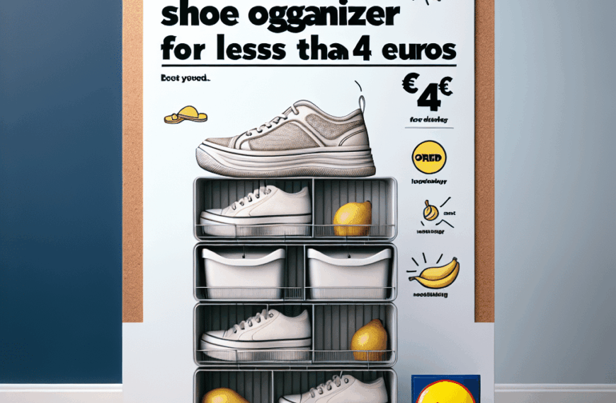 Lidl Lanza un Innovador Organizador de Zapatos por Menos de 4 Euros