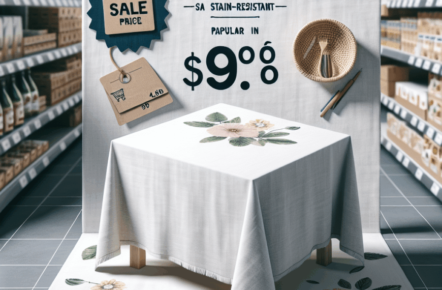 Lidl Reduce el Precio del Famoso Mantel Antimanchas de Algodón y Lino que Arrasa en España