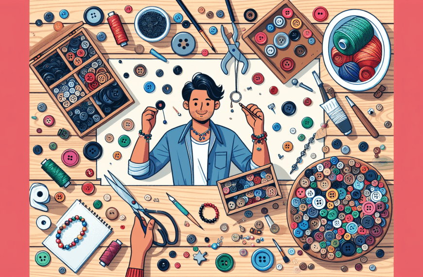 Transforma Tus Botones en Joyas Únicas Desde Casa