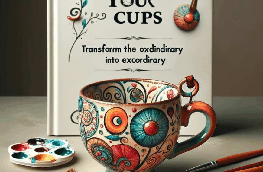 Redescubre el Encanto de Tus Tazas: Ideas Creativas para Transformar lo Común en Extraordinario