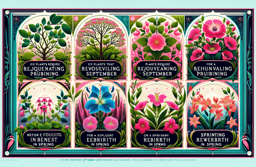 Seis Plantas Que Requieren Poda Antes de Septiembre Para Un Esplendoroso Renacer En Primavera