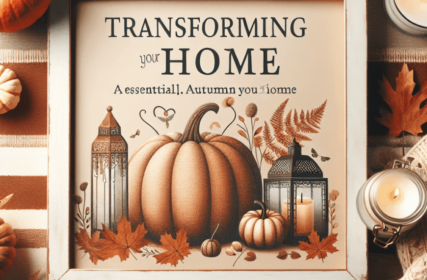 Transforma Tu Hogar: Tendencias Esenciales de Decoración para Este Otoño