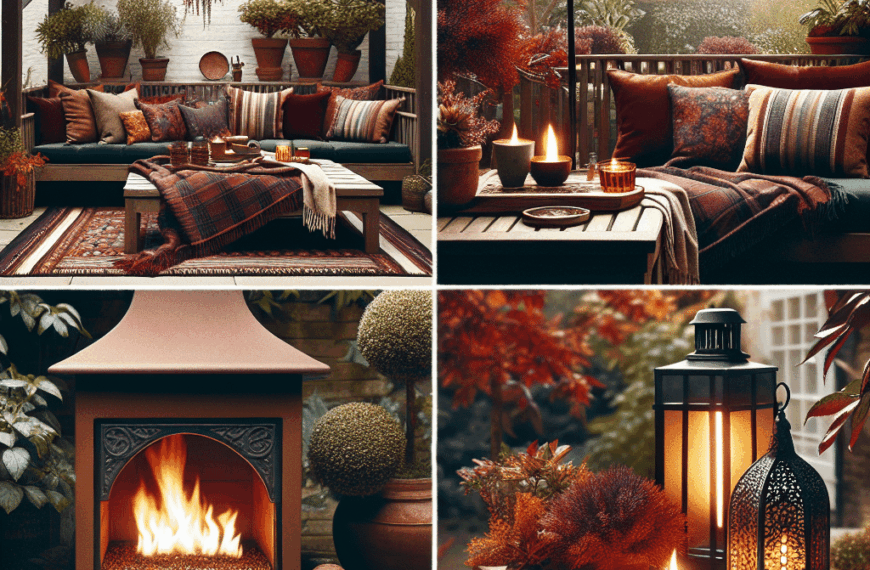 Transforma Tu Terraza: Seis Elementos Esenciales para un Encanto Otoñal
