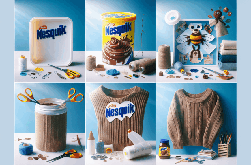 Transforma un Bote de Nesquik y un Jersey Viejo en un Elegante Organizador