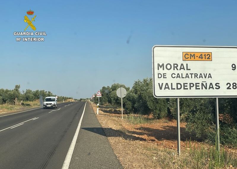 Investigado un conductor en Moral de Calatrava por atropellar a un ciclista