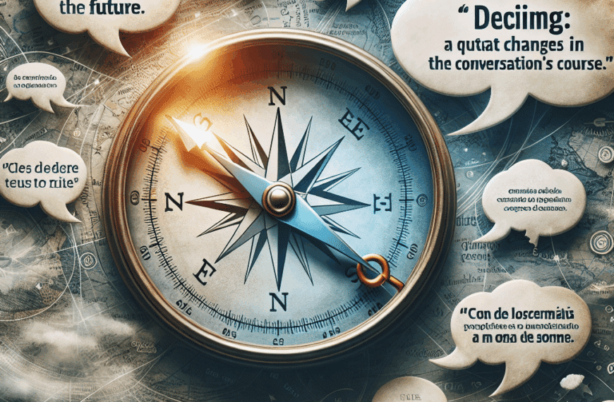 Decidiendo el Futuro: Una Cita que Cambia el Rumbo de la Conversación