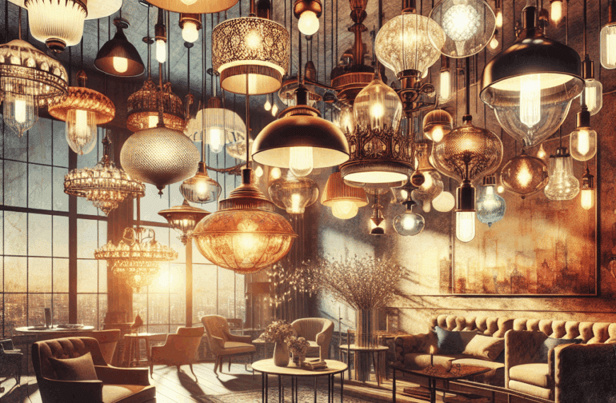 Luz Vintage Revoluciona la Decoración con Sus Audaces Colecciones de Lámparas de Techo