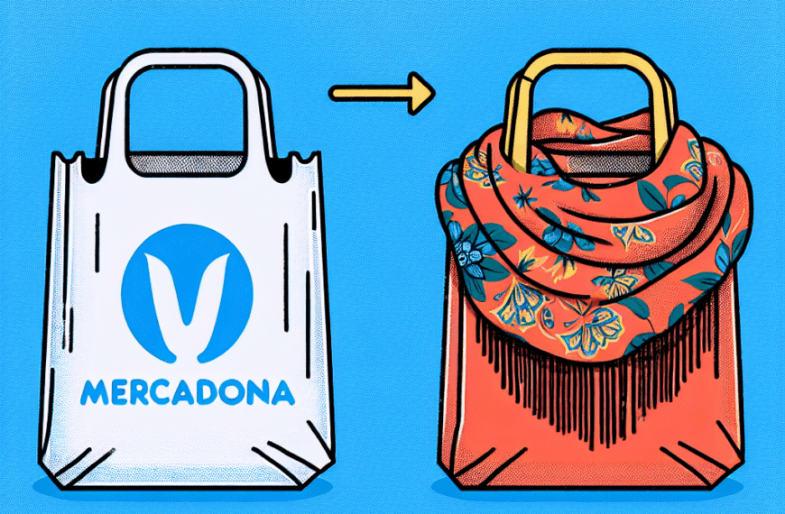 Transforma tu Bolsa de Mercadona en un Bolso Original con Solo un Pañuelo