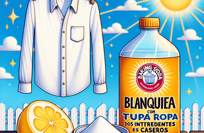Blanquea tu Ropa con Dos Ingredientes Caseros