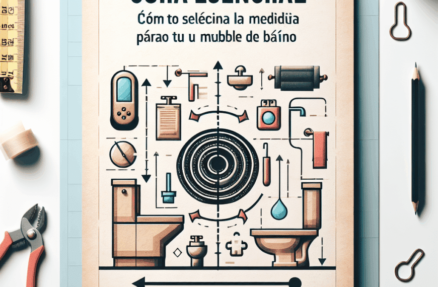 Guía Esencial: Cómo Seleccionar la Medida Perfecta para Tu Mueble de Baño