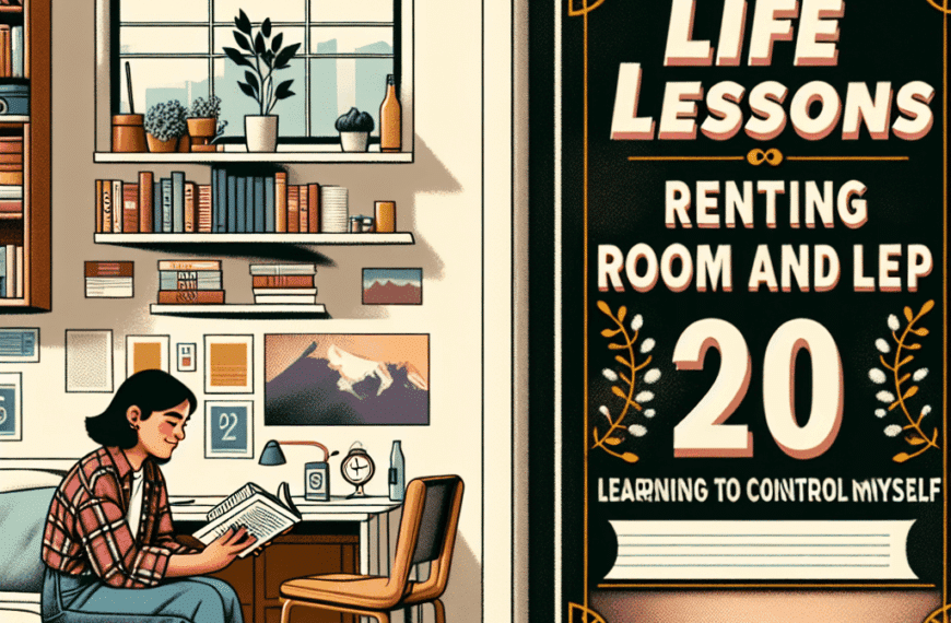 Lecciones de Vida: Alquilar Habitaciones y Aprender a Controlarme a los 20 Años