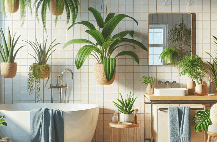Plantas Perfectas para el Baño: Tres Opciones que Resisten la Humedad