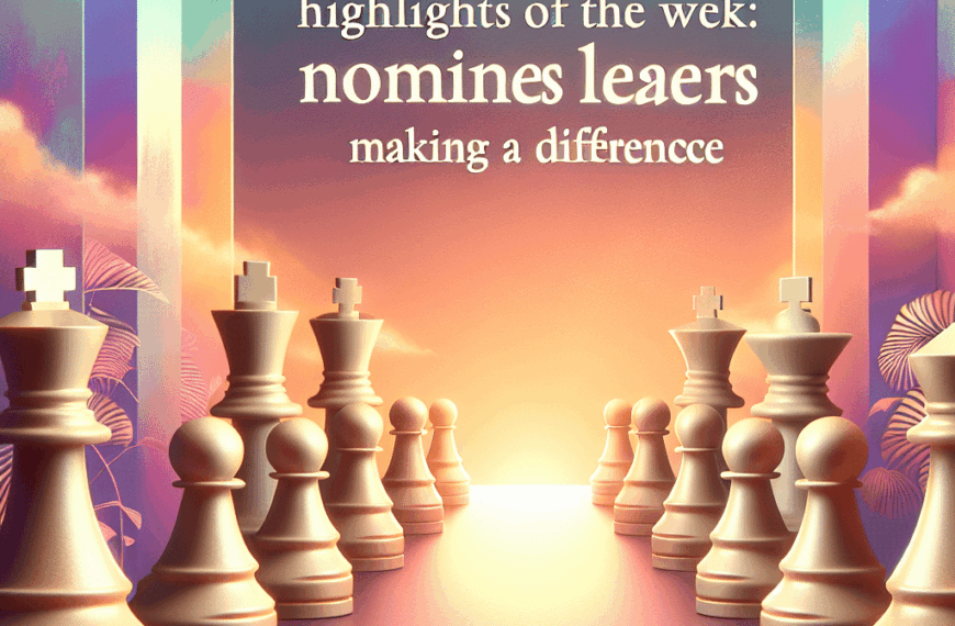 Destacados de la Semana: Nominados y Líderes que Marcan la Diferencia