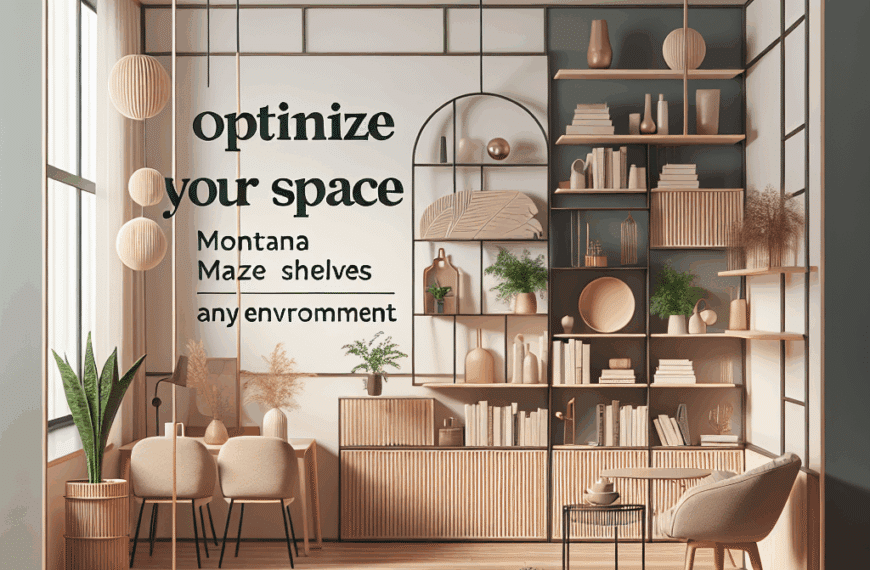 Optimiza tu Espacio: Estanterías Montana y Maze para Cualquier Entorno