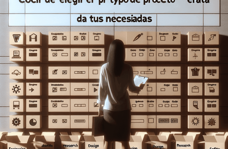 Cómo Elegir el Tipo de Proyecto Ideal para Tus Necesidades