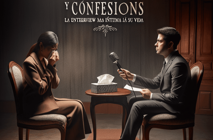 Entre Lágrimas y Confesiones: La Entrevista Más Íntima de Su Vida