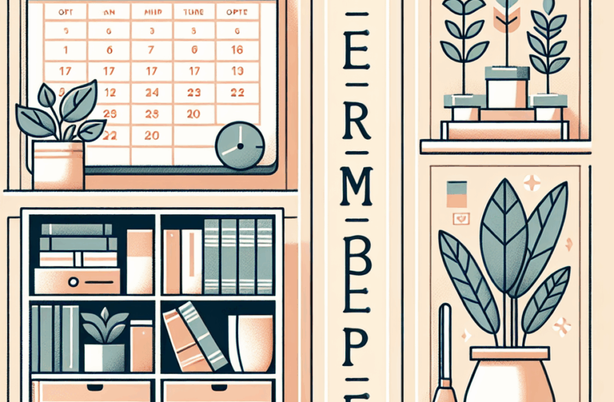 Organiza Estos Cuatro Pilares del Hogar Antes de Septiembre