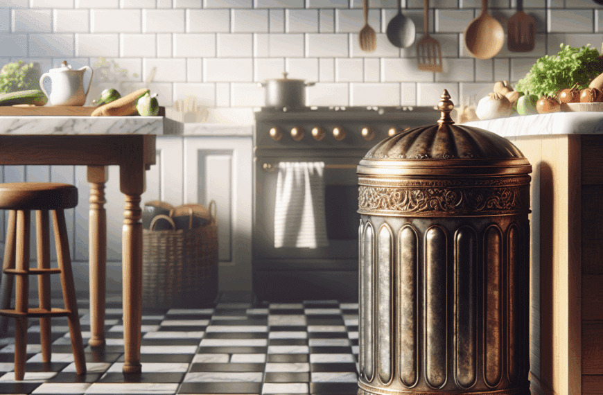 Cubo de Basura Vintage: Elegancia y Funcionalidad para Tu Cocina