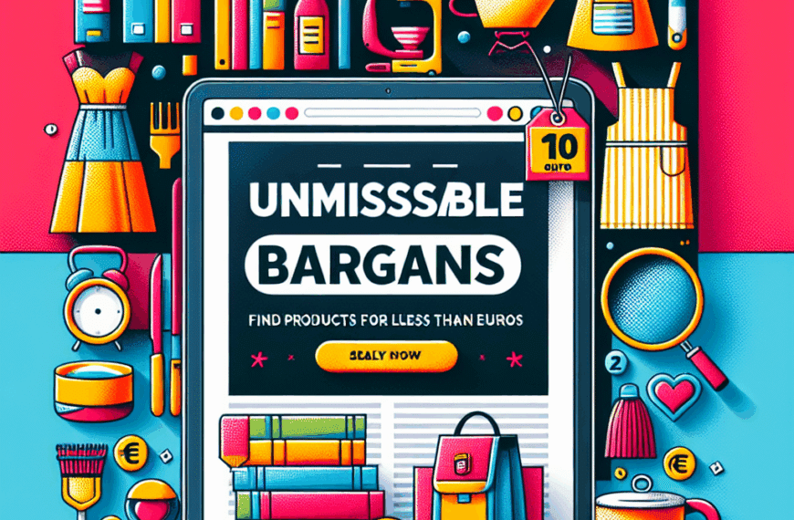 Chollos Imperdibles: Encuentra Productos por Menos de 10 Euros
