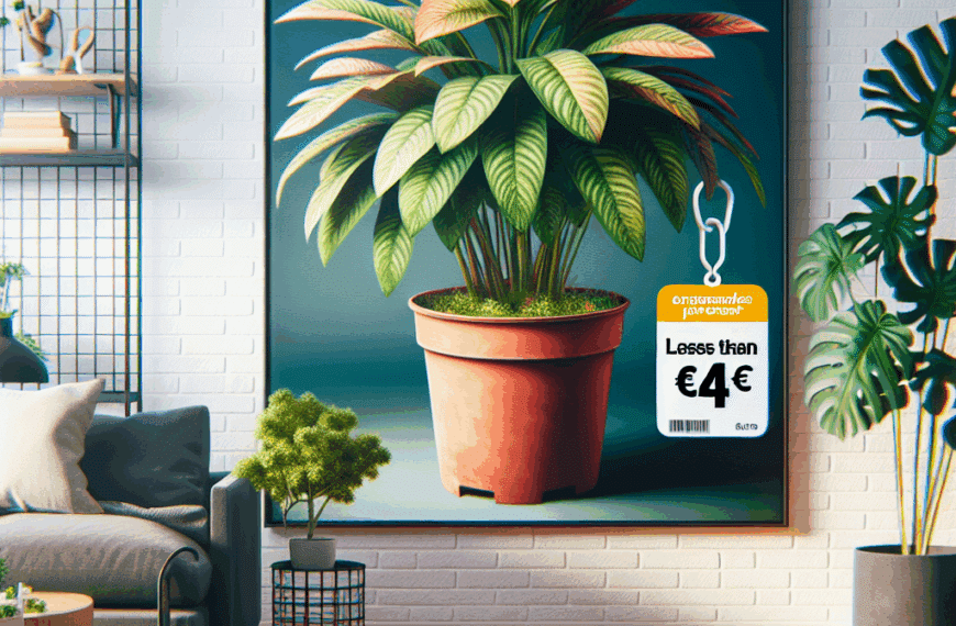 Lidl Presenta Planta Tropical Ideal para el Salón: Resistente, de Bajo Mantenimiento y a Menos de 4 Euros