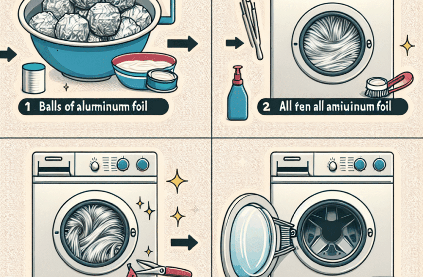 Cuatro Ingeniosos Usos del Papel de Aluminio para Eliminar Pelos en la Lavadora