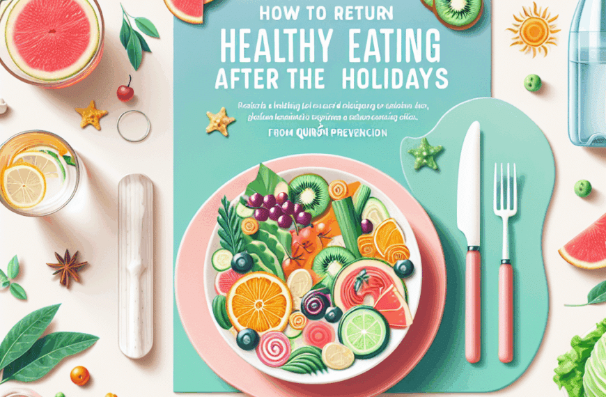 Cómo Volver a una Alimentación Saludable Después de las Vacaciones: Consejos de Quirón Prevención