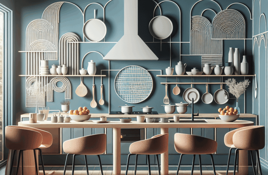 Elegancia Cromática y Curvas en Cocinas Abiertas