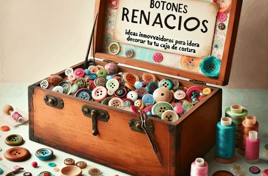 Botones Renacidos: Ideas Innovadoras para Decorar Tu Caja de Costura