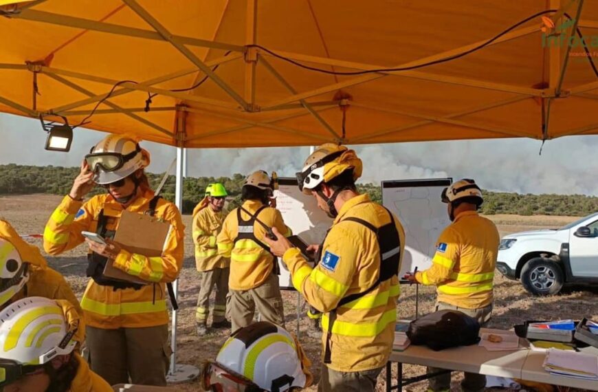 C-LM admite que está reduciendo los medios del Infocam, pero precisa que va «despacio» por la situación climatológica adversa