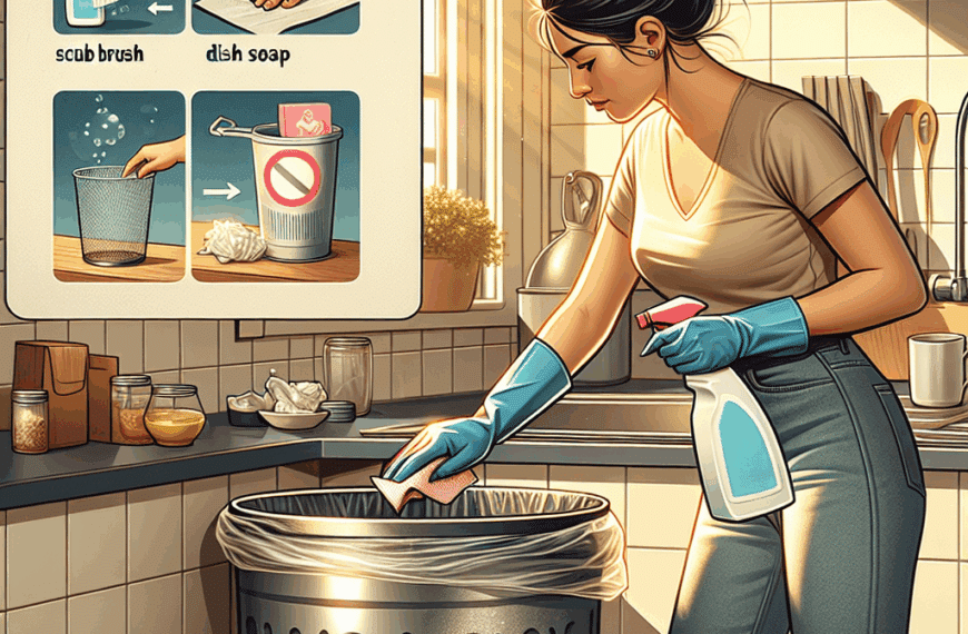 Cómo Limpiar Efectivamente el Cubo de Basura al Cambiar la Bolsa