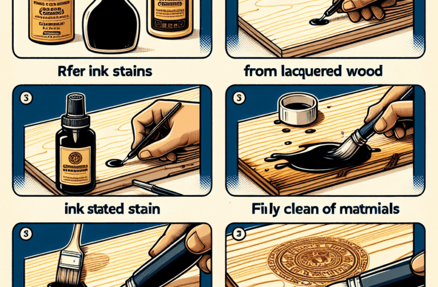 Elimina Manchas de Tinta en Madera Lacada: Consejos Infalibles
