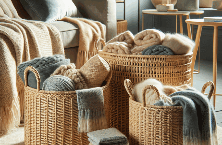 Descubre las Elegantes Canastas de Zara Home: El Accesorio Perfecto para tus Mantas