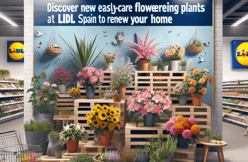 Descubre las Nuevas Plantas con Flor Fáciles de Cuidar en Lidl España para Renovar Tu Hogar