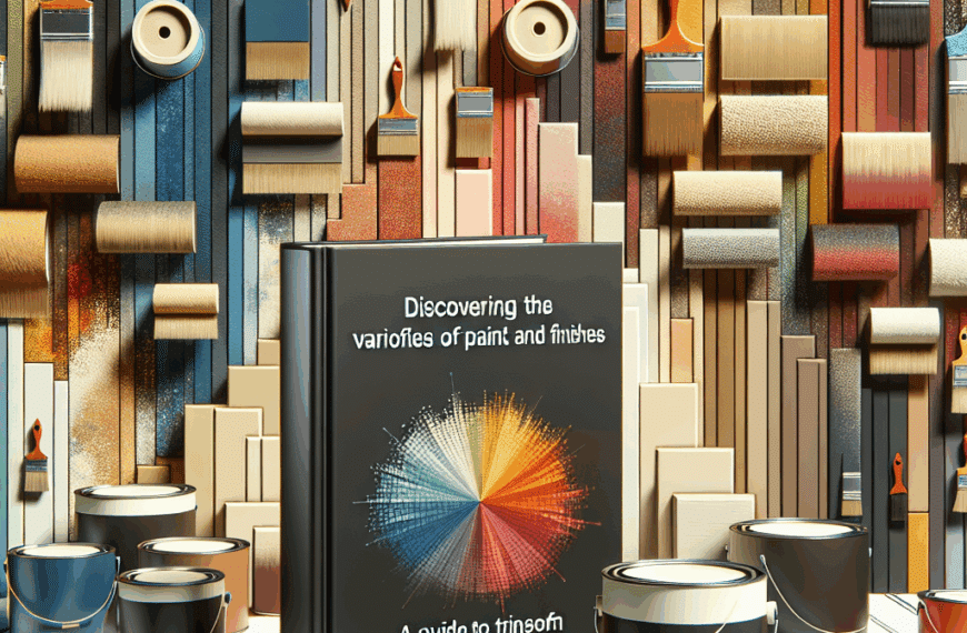 Descubriendo las Variedades de Pintura y Acabados: Una Guía para Transformar Espacios
