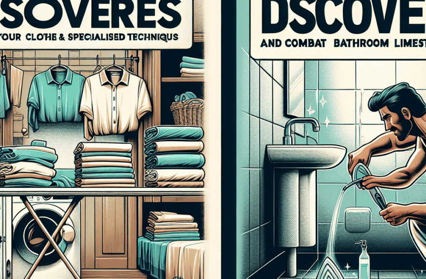 Descubrimientos del Hogar: Plancha Tu Ropa y Combate la Cal del Baño con Técnicas Especializadas