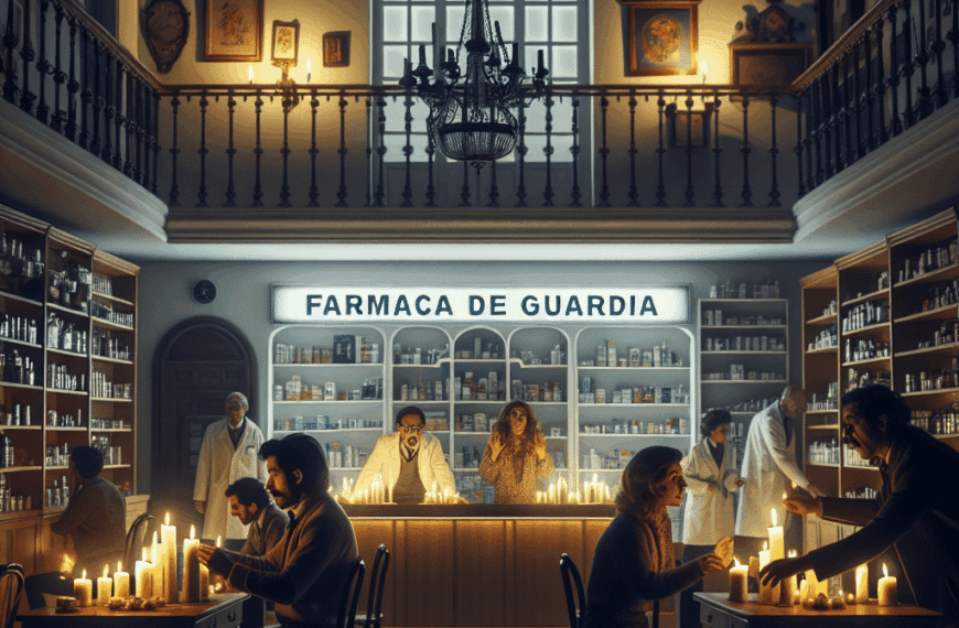 El Inesperado Capítulo de ‘Farmacia de Guardia’ Rodado bajo un Auténtico Apagón