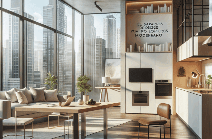 El Santuario Perfecto: Espacios de Diseño para Solteros Modernos