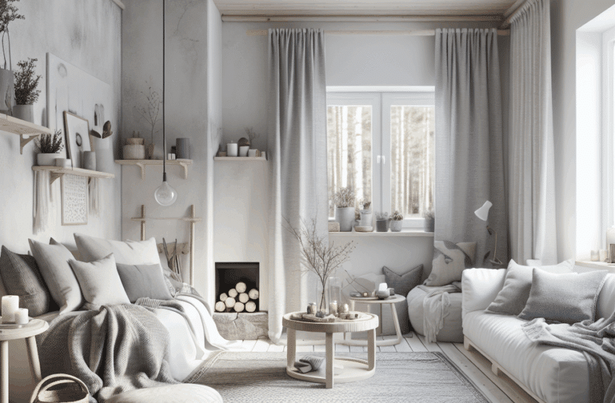 Estilo Nórdico en Compacto: La Encantadora Magia de un Apartamento Escandinavo de 44 m²