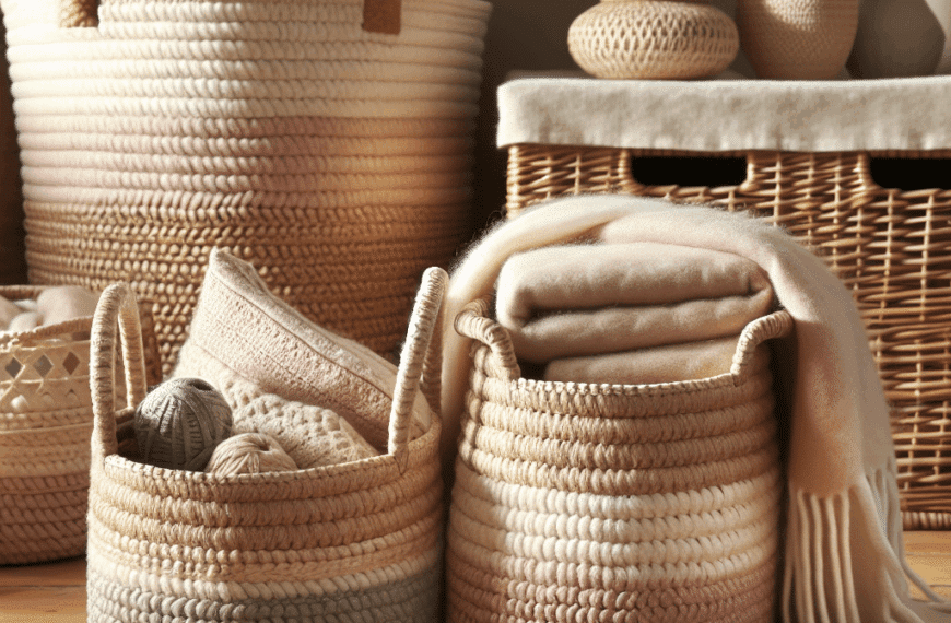 Elegantes Canastas de Zara Home: Ideales para Almacenar Mantas