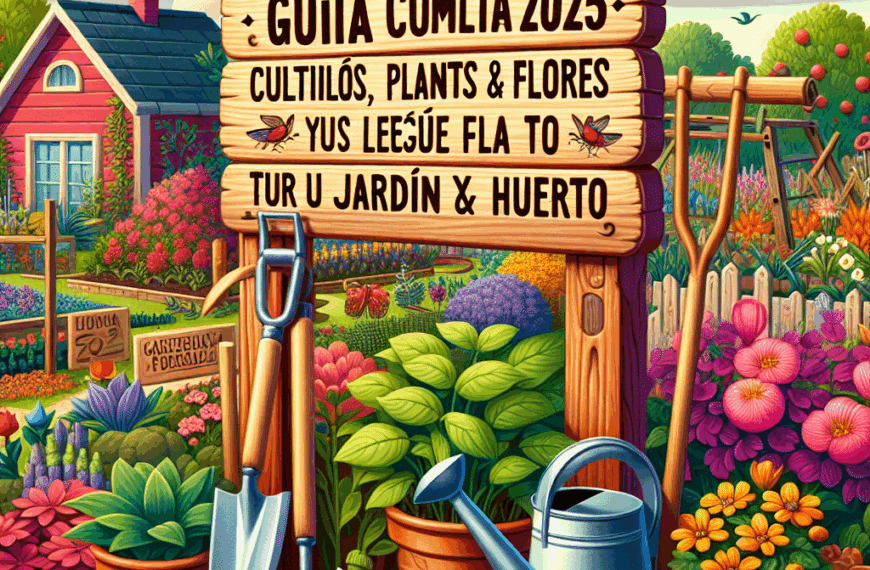 Guía Completa 2025: Cultivos, Plantas y Flores Clave para Tu Jardín y Huerto