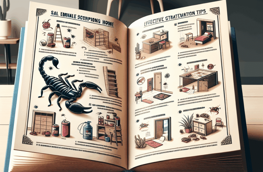 Guía Completa para Eliminar Alacranes en Casa: Estrategias Efectivas y Consejos de Prevención