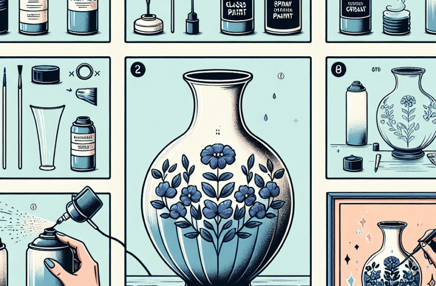 Transforma tu Jarrón de Cristal: Consejos Creativos para Pintar con Spray