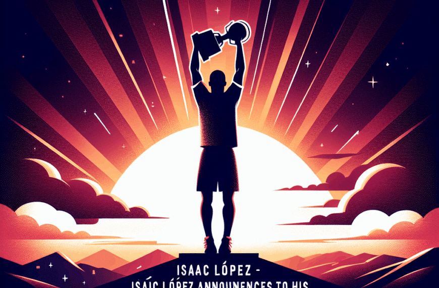 Isaac López Anuncia Su Regreso a la Máxima Categoría Nacional en 2026