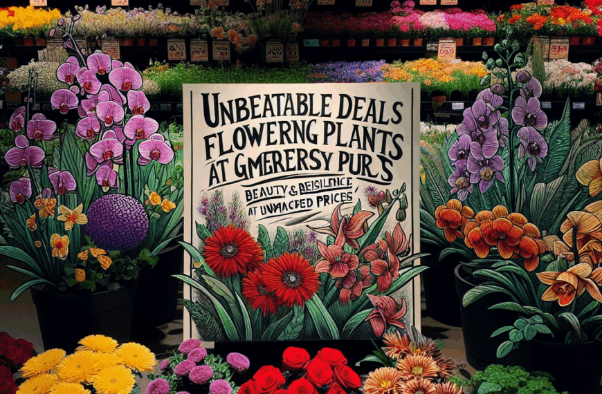 Ofertas Imperdibles en Plantas con Flor en Lidl: Belleza y Resistencia a Precios Incomparables