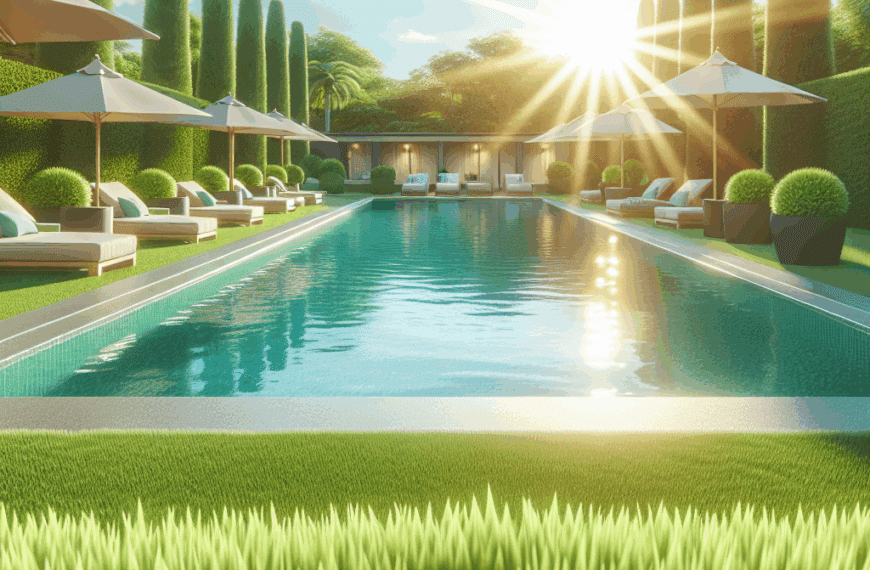 Opta por Pasto Sintético: La Mejor Opción para Espacios de Piscinas
