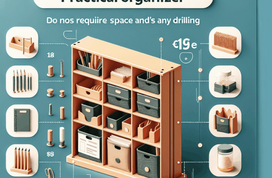 Organizador Práctico Sin Taladros por Menos de 18 Euros: La Solución Ideal para Optimizar tu Espacio